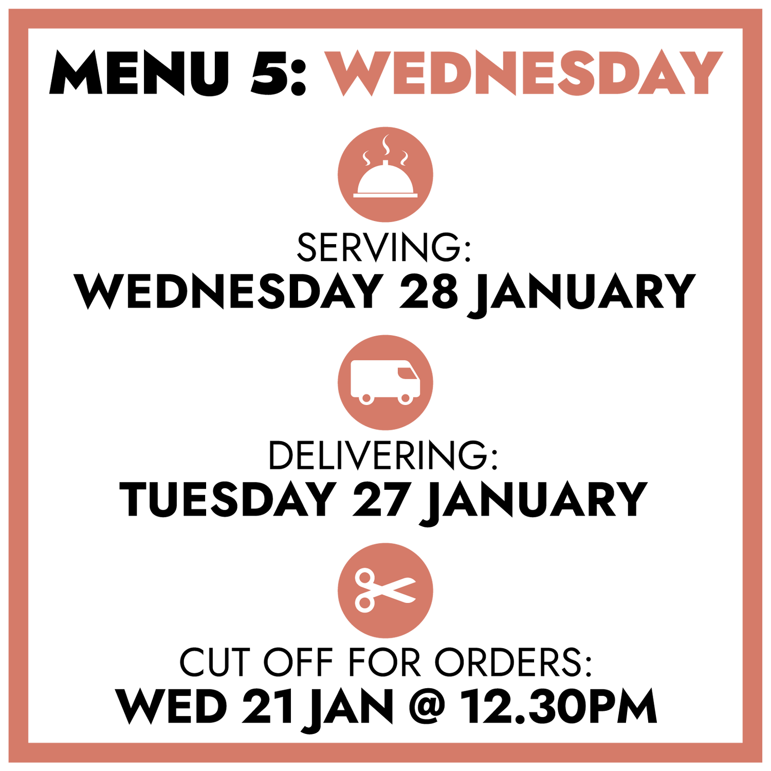 MENU 5: Wednesday