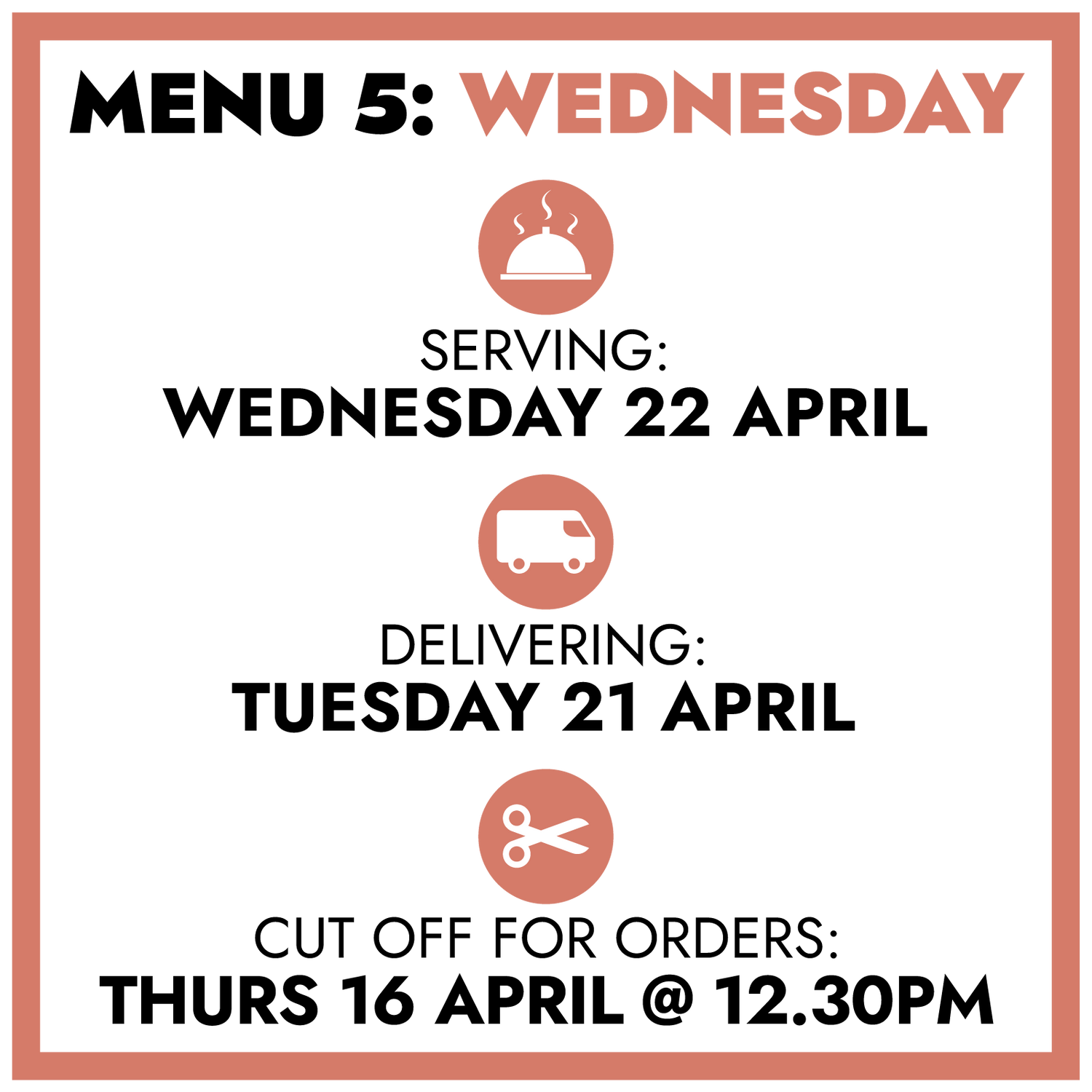 MENU 5: Wednesday