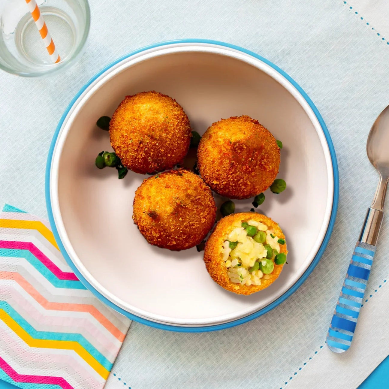 Golden Veggie Arancini Bites