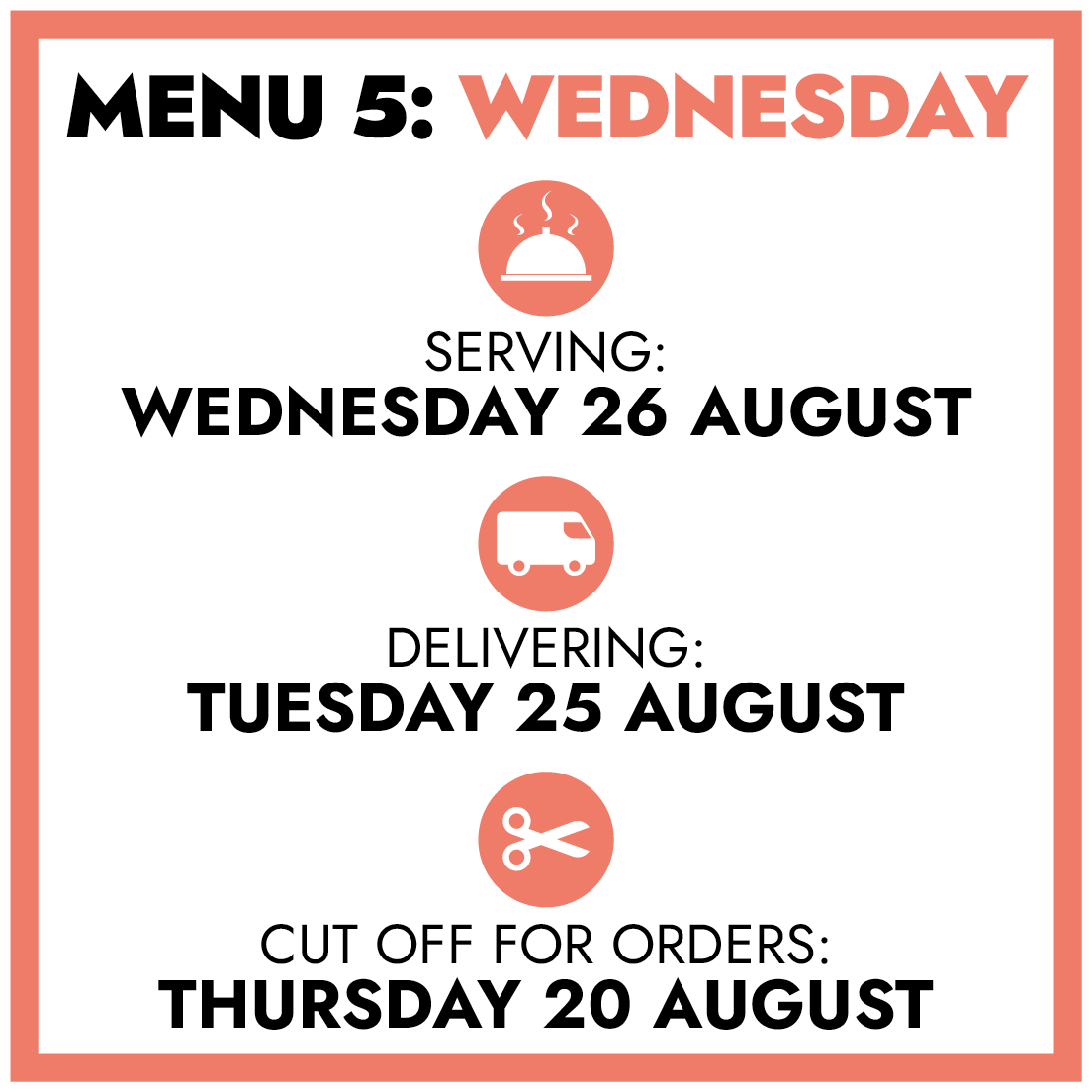 MENU 5: Wednesday