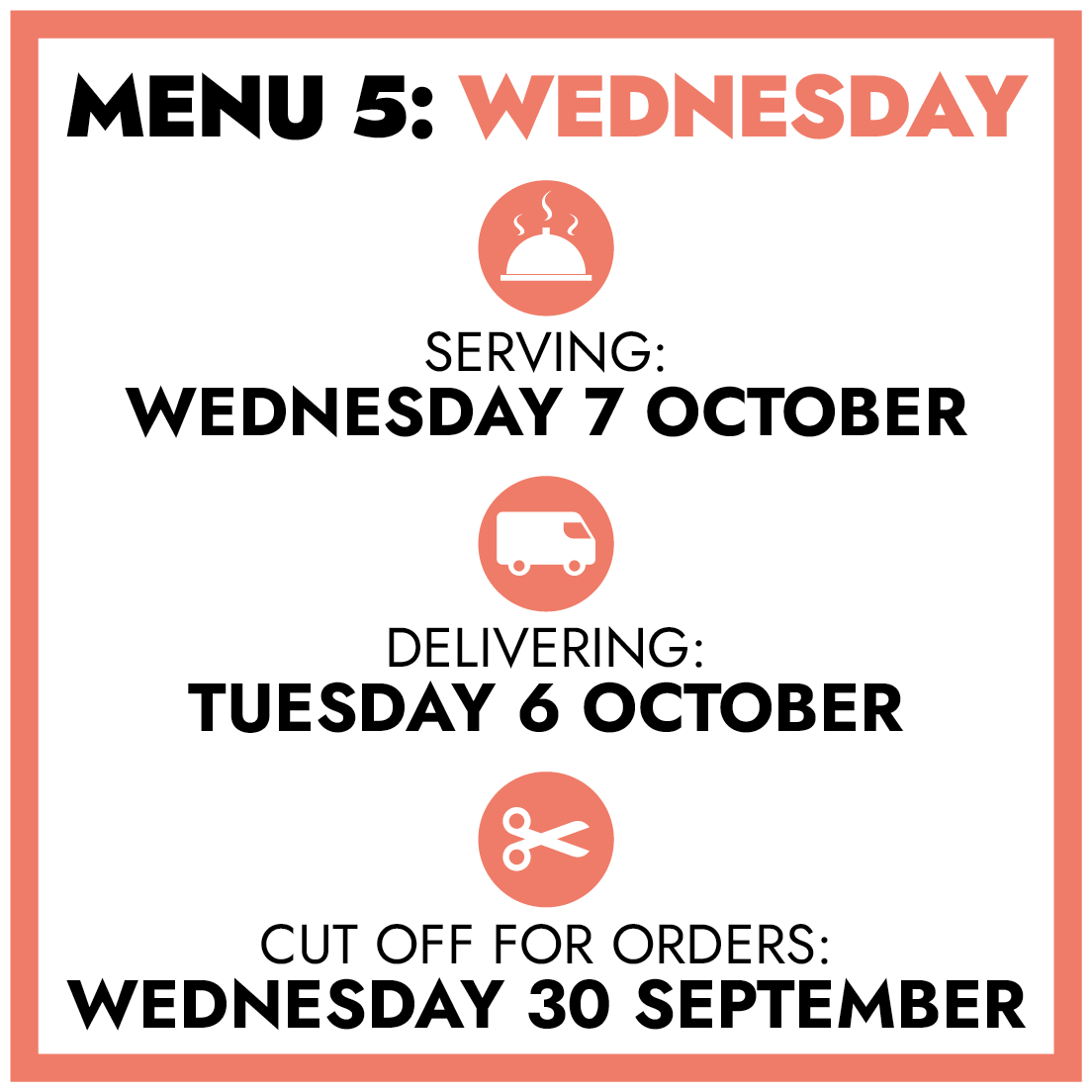 MENU 5: Wednesday