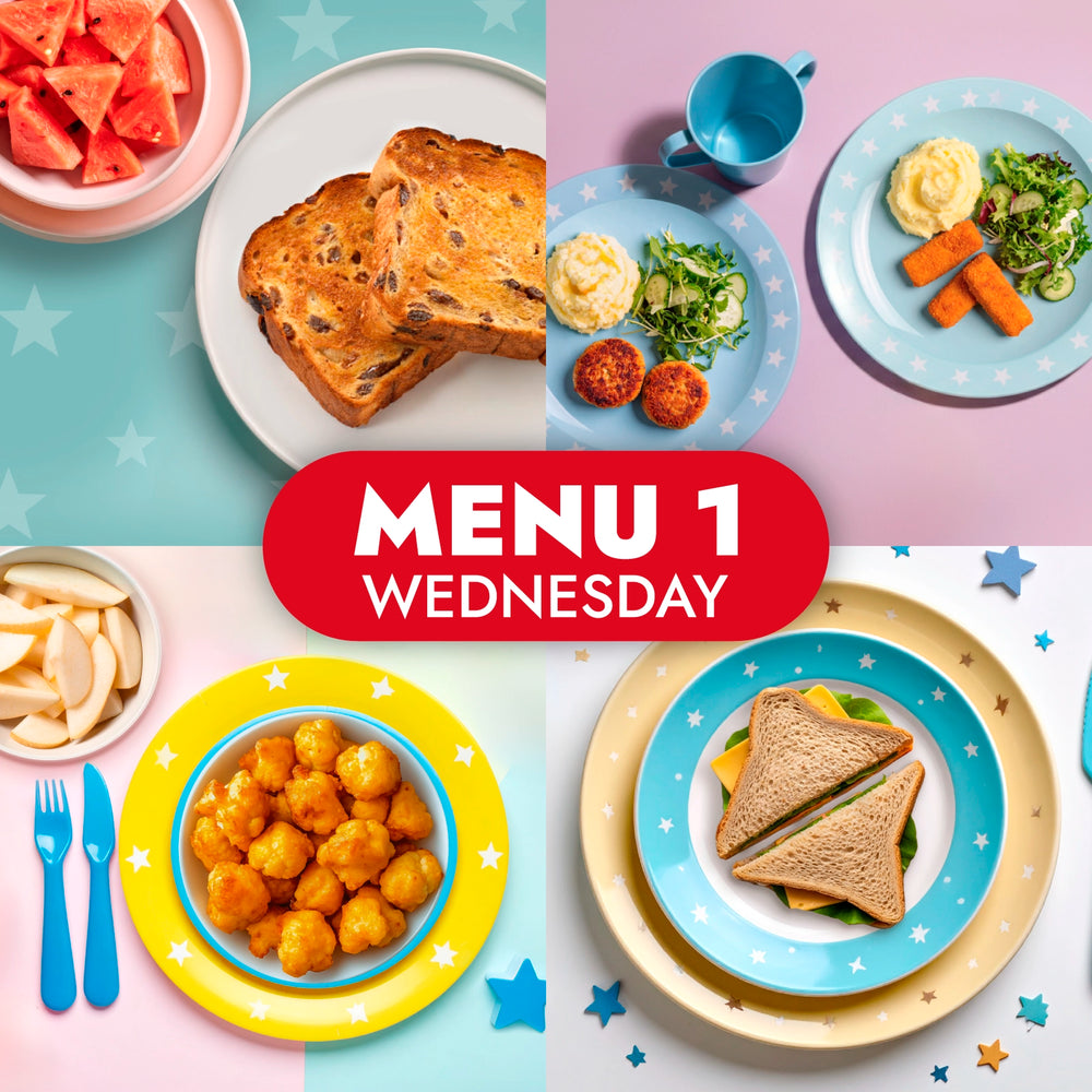 The Little Gourmet Menu 1, childcare meals for Wednesday