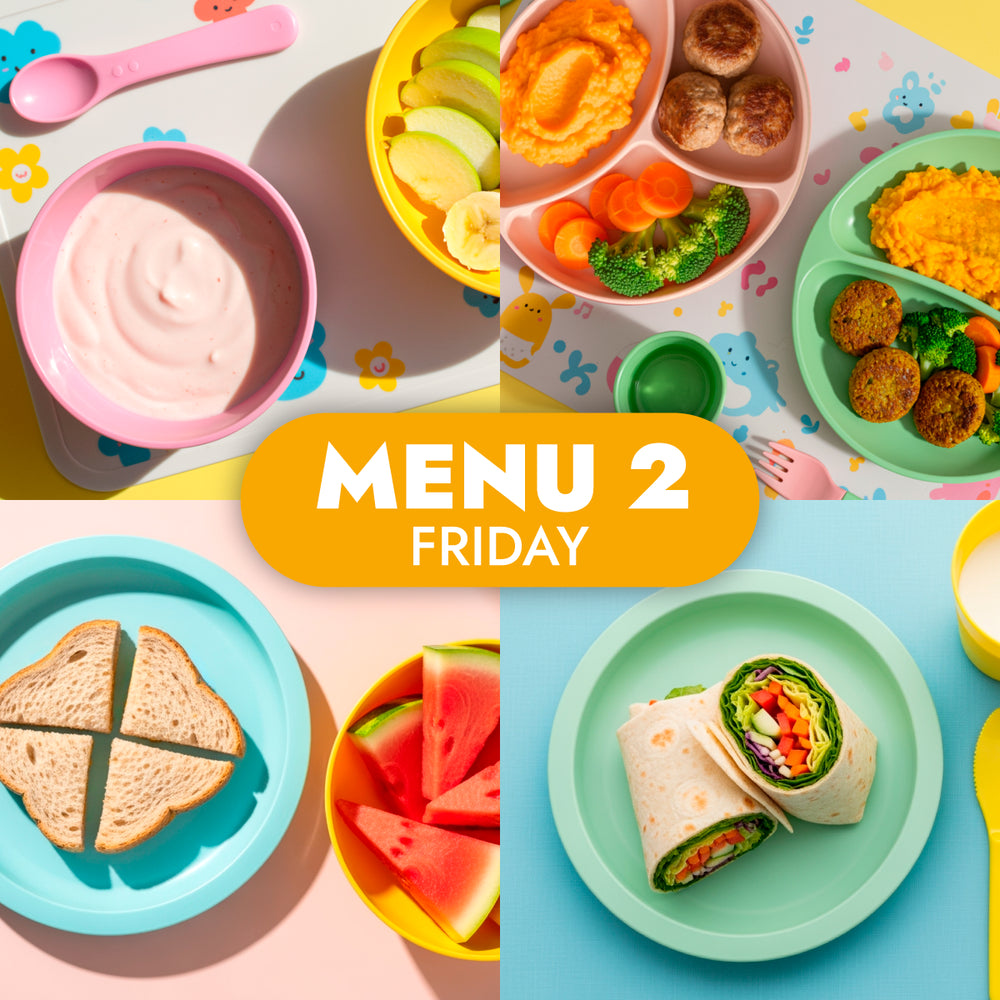 The Little Gourmet Menu 2, childcare meals for Friday