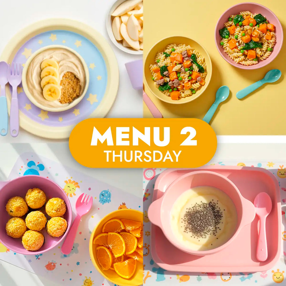 The Little Gourmet Menu 2, childcare meals for Thursday