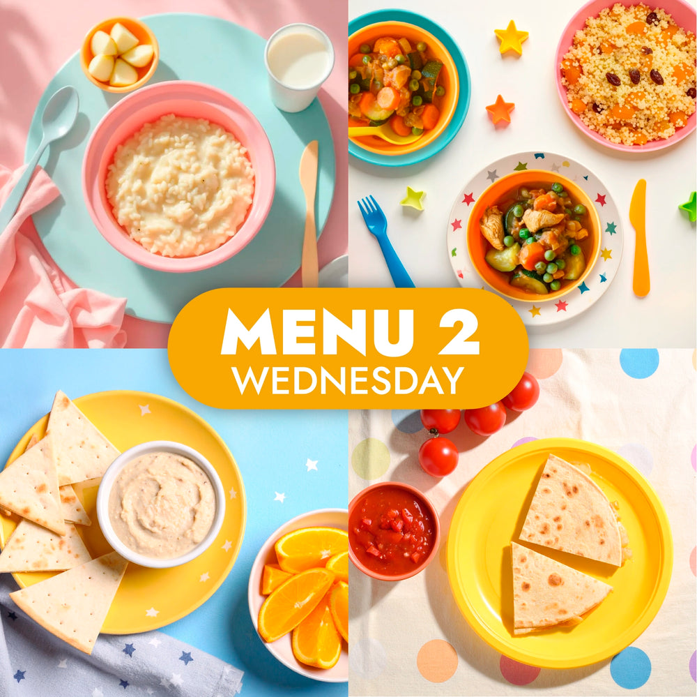 The Little Gourmet Menu 2, childcare meals for Wednesday