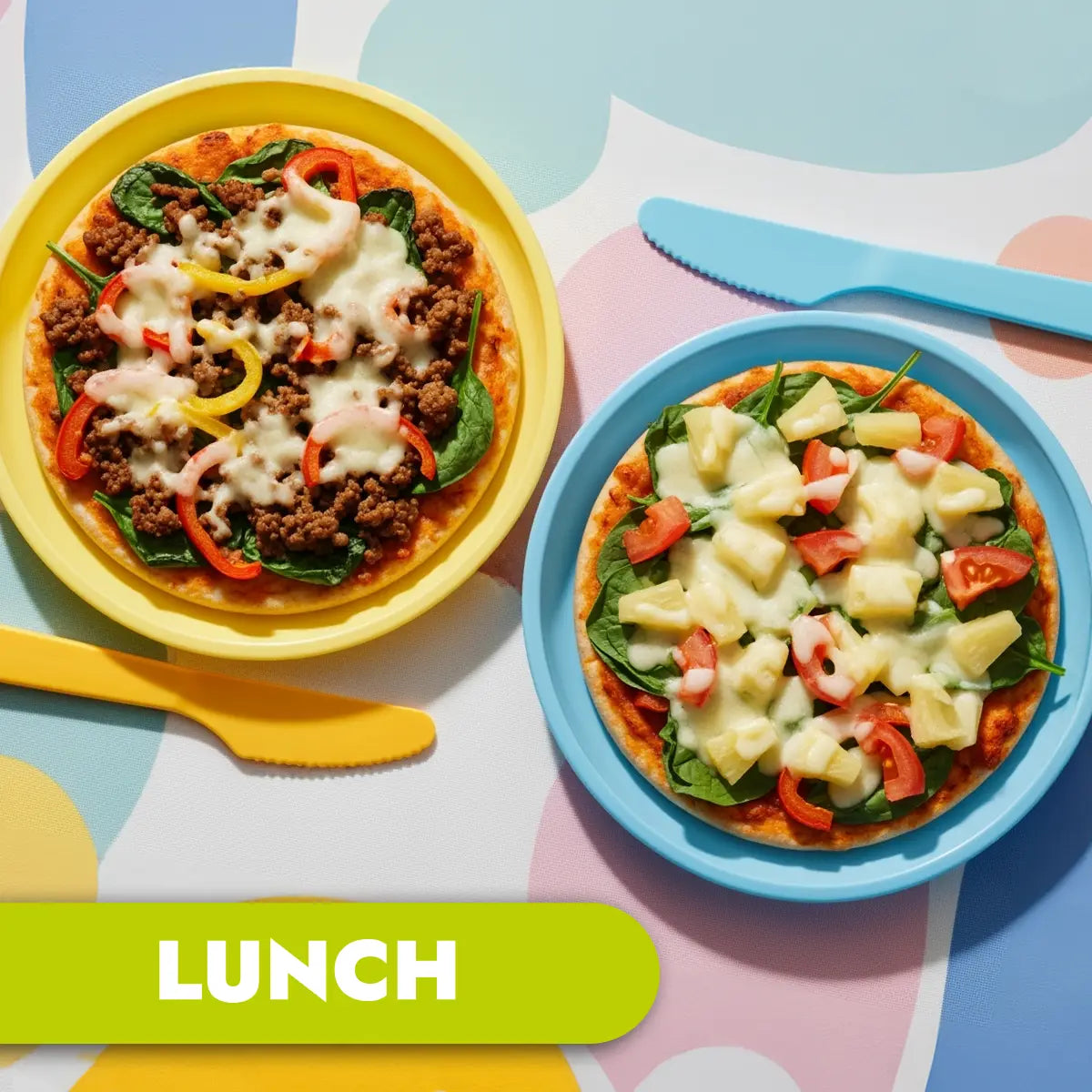 The Little Gourmet Childcare Menu 5 - Monday, lunch pizzas