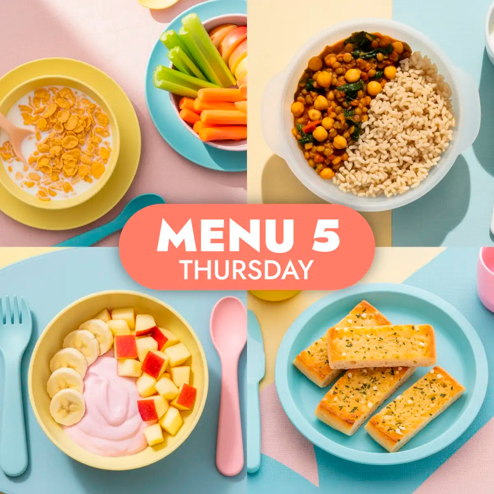 The Little Gourmet Childcare Menu 5 - Childcare meals for Thursday
