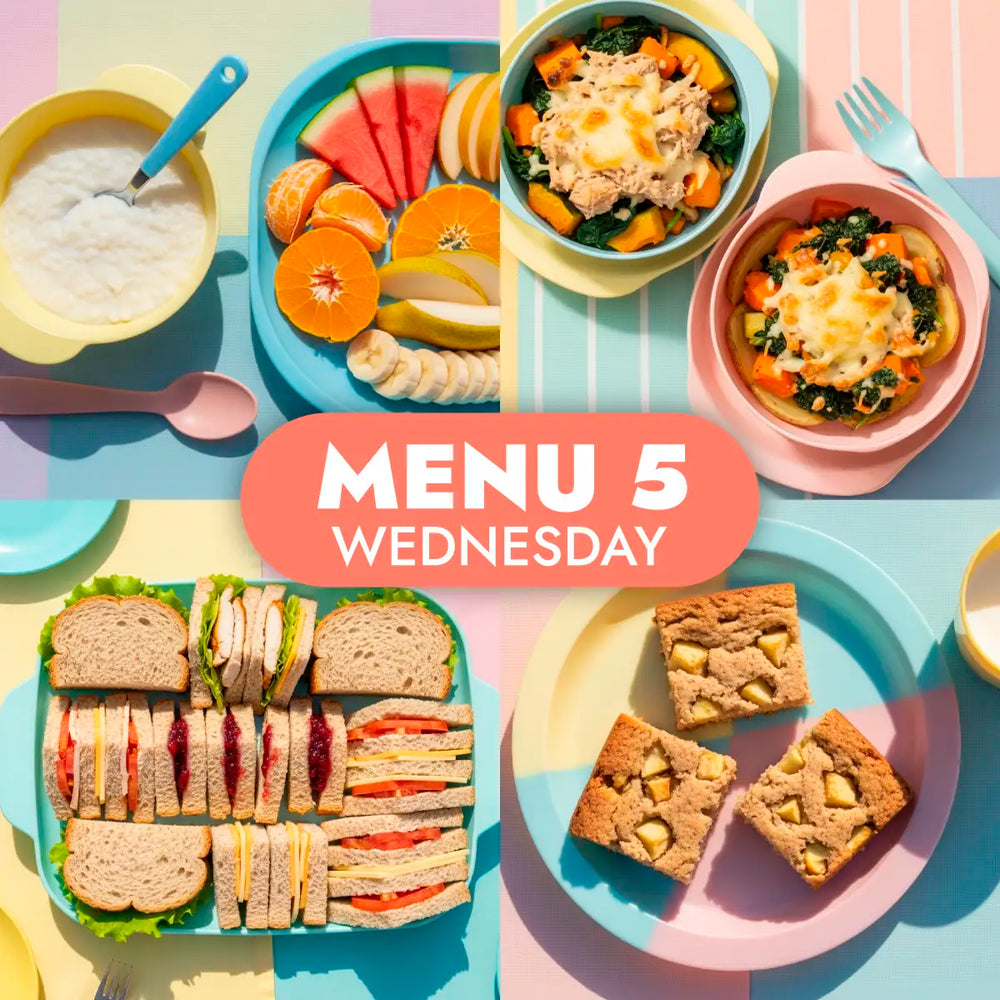 The Little Gourmet Childcare Menu 5 - Childcare meals for Wednesday